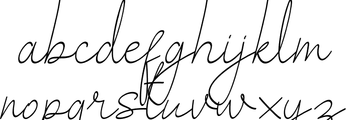 SalhenaFreeRegular Font LOWERCASE
