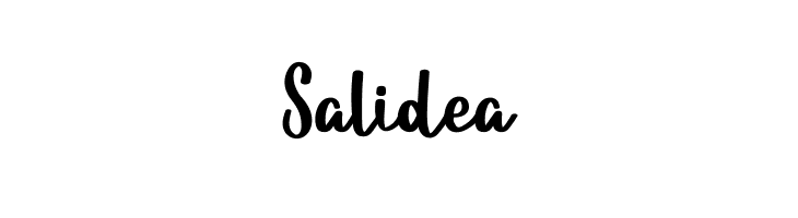 Salidea  नि: शुल्क फ़ॉन्ट्स डाउनलोड