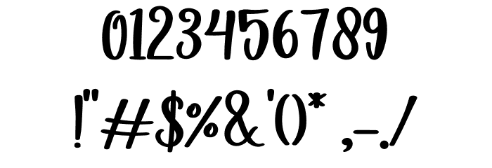 Salidea Font OTHER CHARS
