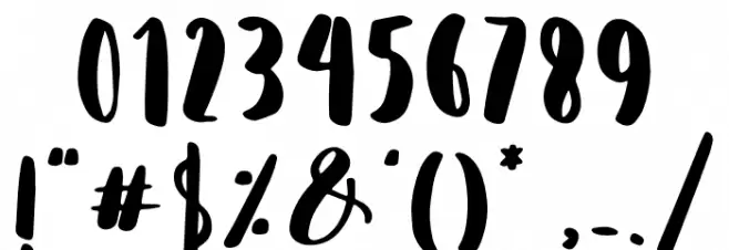 Saligra Font OTHER CHARS