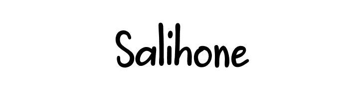 Salihone  フリーフォントのダウンロード