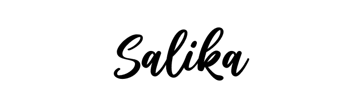 Salika  Frei Schriftart Herunterladen