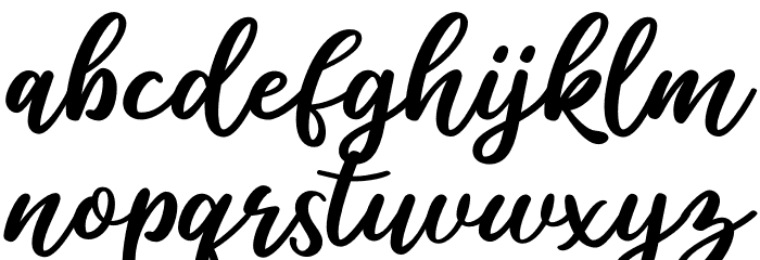 Salika Font LOWERCASE