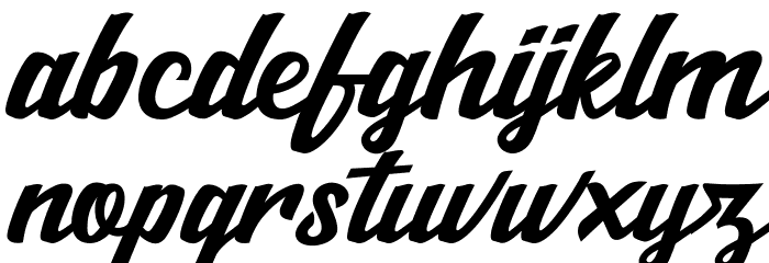 Salikin Font LOWERCASE