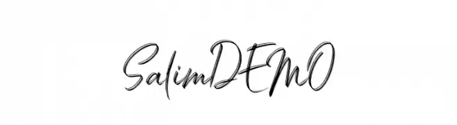 Salim DEMO  Frei Schriftart Herunterladen