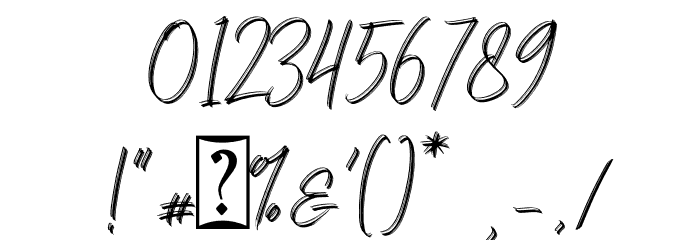 Salim DEMO Font OTHER CHARS