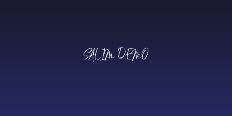 Salim DEMO Social Header