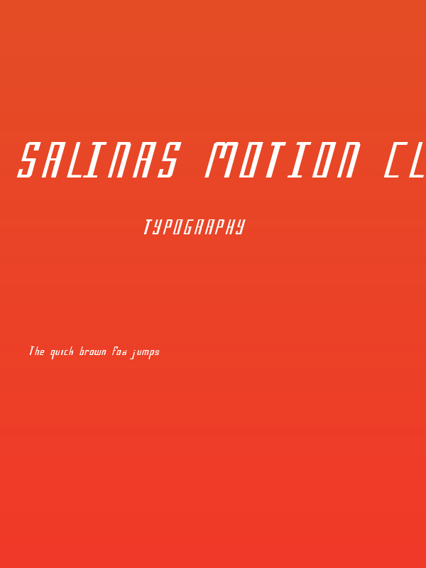 Salinas Motion Clerk 1 Poster