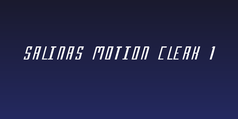 Salinas Motion Clerk 1 Social Header