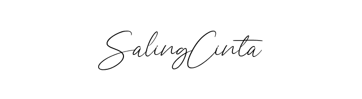 Saling Cinta  Frei Schriftart Herunterladen