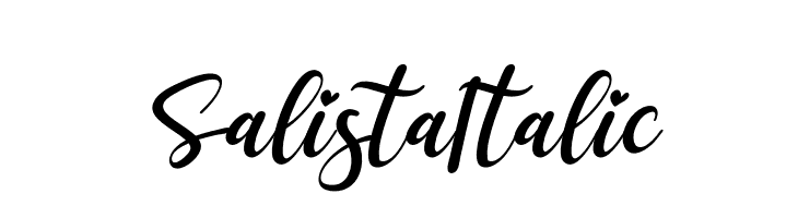 Salista Italic  Fuentes Gratis Descargar
