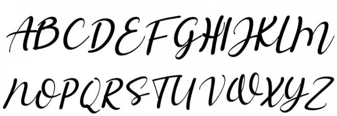 Salista Italic फ़ॉन्ट अपरकेस