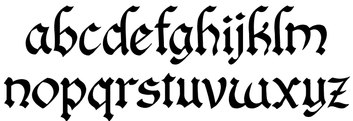Salium Font LOWERCASE