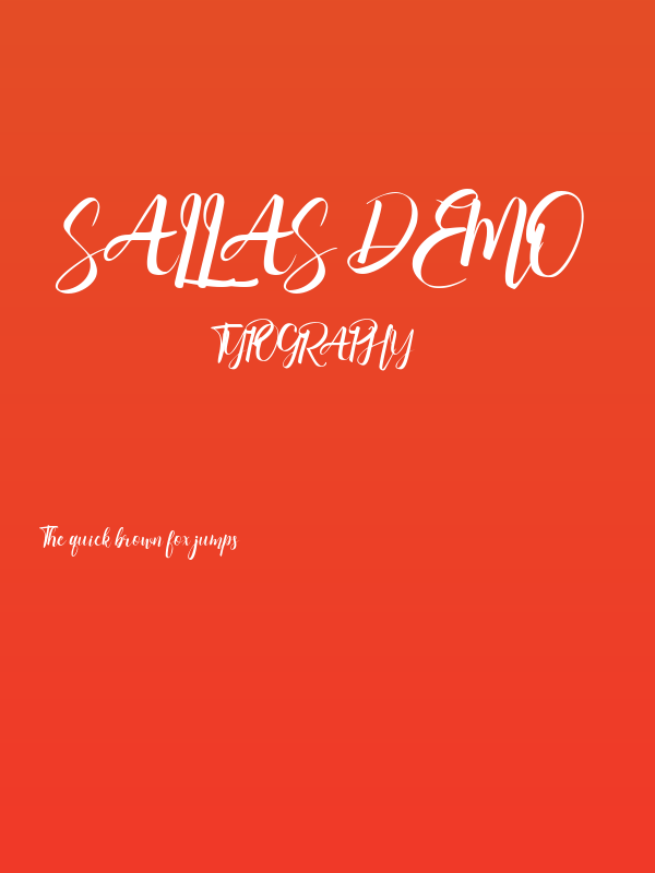 Sallas Demo Poster