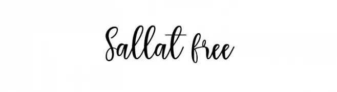 Sallat free  Frei Schriftart Herunterladen