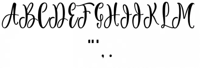 Sallat free Font OTHER CHARS