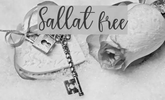 Sallat free Font examples