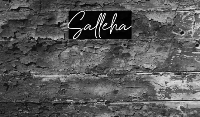 Salleha Font examples