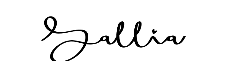 Sallia  Frei Schriftart Herunterladen