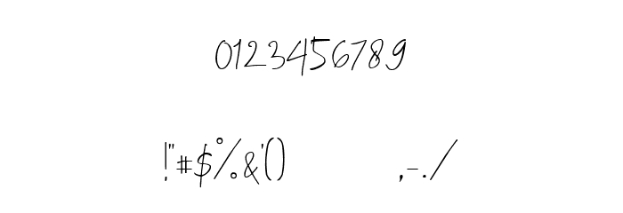 Sallita Free for personal only Font OTHER CHARS