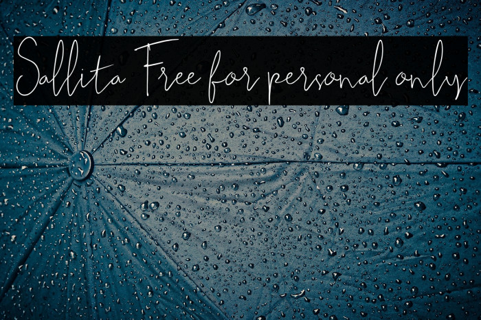 Sallita Free for personal only Example 1