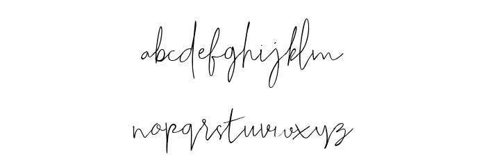 Sallita Free for personal only Font LOWERCASE