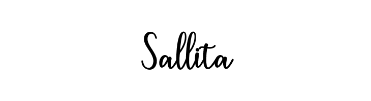 Sallita  font caratteri gratis