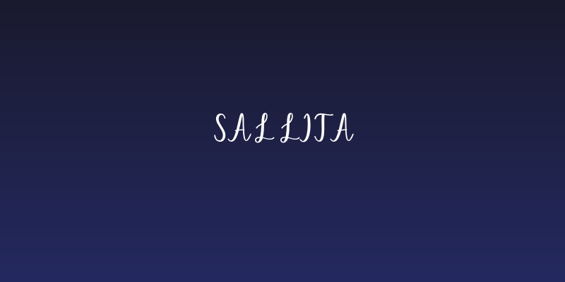 Sallita Social Header