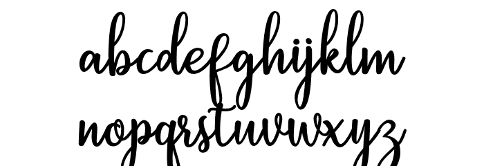 Sallita Font LOWERCASE