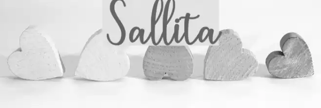 Sallita Font examples