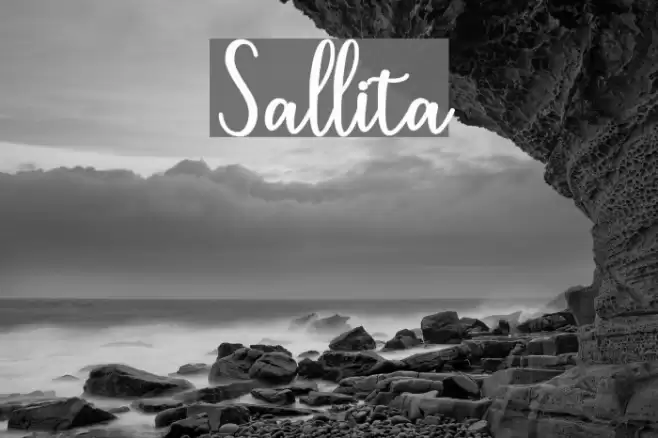 Sallita Font examples