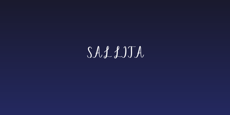 Sallita Social Header