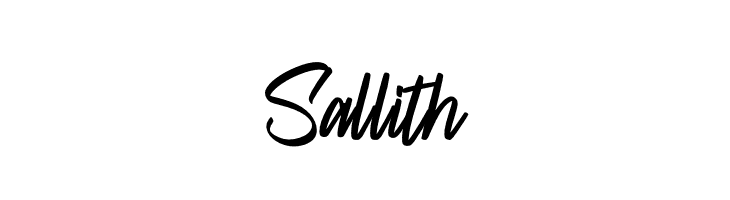Sallith  Скачать бесплатные шрифты