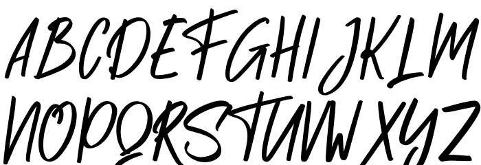 Sallith Font UPPERCASE