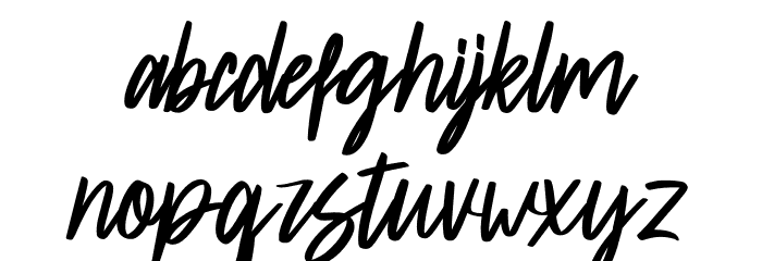 Sallith Font LOWERCASE