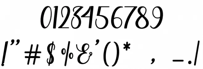 Sallma Font OTHER CHARS