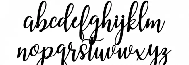 Sallma फ़ॉन्ट लोअरकेस