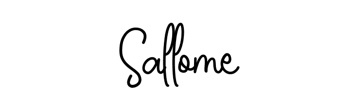 Sallome  フリーフォントのダウンロード