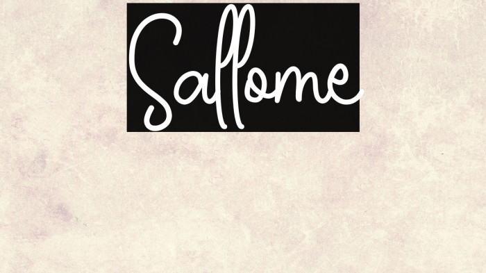 Sallome Example 2