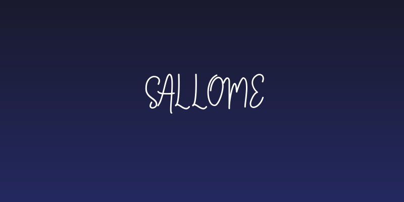 Sallome Social Header