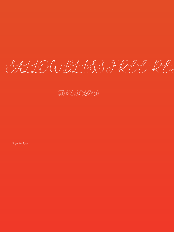 Sallowbliss Free Regular Poster