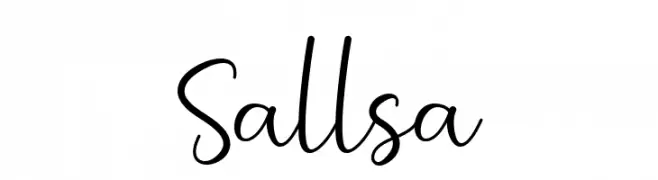 Sallsa  font caratteri gratis