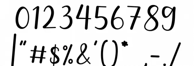 Sallsa Font OTHER CHARS