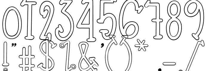 Sallsburgg Font OTHER CHARS