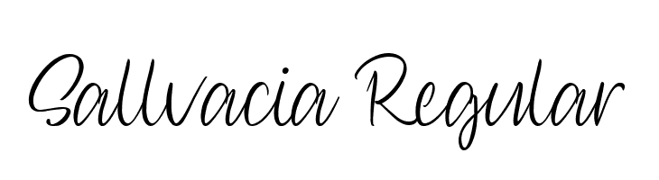 Sallvacia Regular  font caratteri gratis