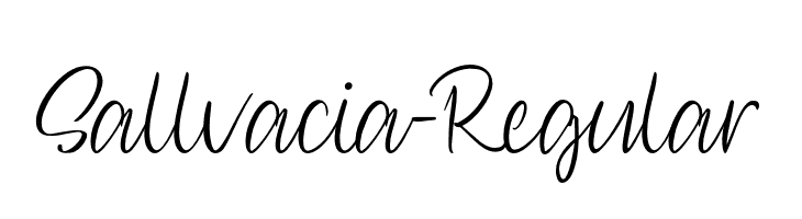 Sallvacia-Regular  Frei Schriftart Herunterladen