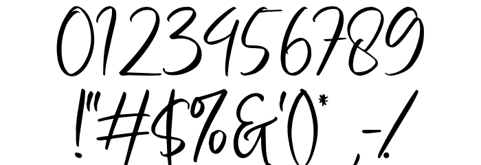 Sallvacia-Regular Font OTHER CHARS