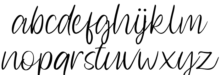 Sallvacia-Regular Font LOWERCASE