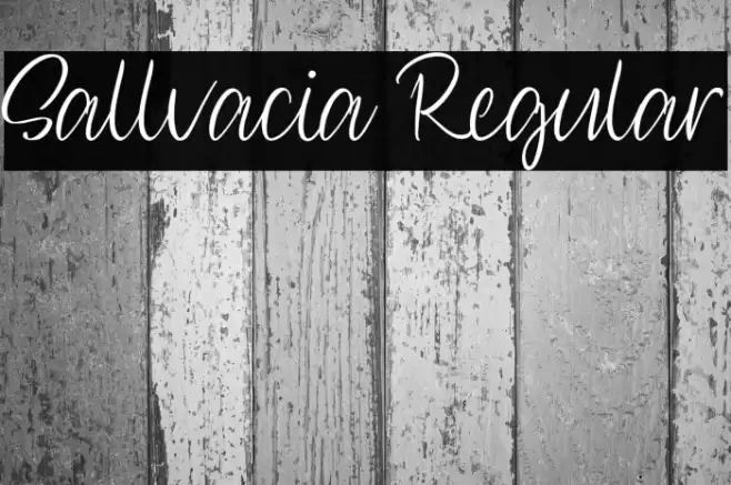 Sallvacia Regular Font examples