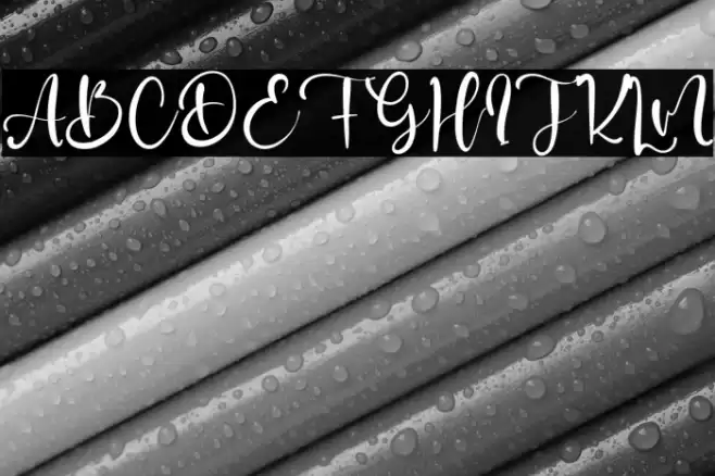 Sally Gates Font examples